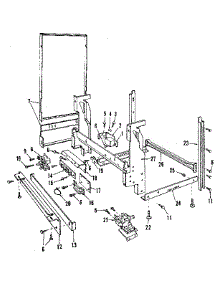 Frame Details parts for Kenmore Dishwasher 587.1538580 (5871538580, 587 1538580) from AppliancePartsPros.com
