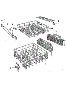 Rack Details parts for Kenmore Dishwasher 587.1538581 (5871538581, 587 1538581) from AppliancePartsPros.com