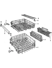 Rack Details parts for Kenmore Dishwasher 587.1540590 (5871540590, 587 1540590) from AppliancePartsPros.com