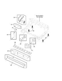 Frame parts for Kenmore Dishwasher 587.15412100A (58715412100A, 587 15412100A) from AppliancePartsPros.com