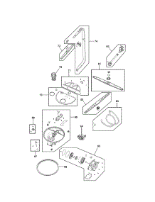 Motor & Pump parts for Kenmore Dishwasher 587.15413100A (58715413100A, 587 15413100A) from AppliancePartsPros.com