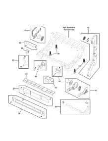 Frame parts for Kenmore Dishwasher 587.15423100A (58715423100A, 587 15423100A) from AppliancePartsPros.com