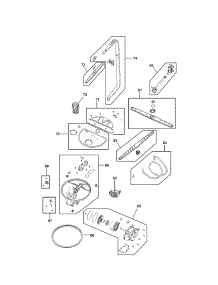 Motor & Pump parts for Kenmore Dishwasher 587.15423100A (58715423100A, 587 15423100A) from AppliancePartsPros.com