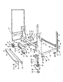 Frame Details parts for Kenmore Dishwasher 587.1546580 (5871546580, 587 1546580) from AppliancePartsPros.com