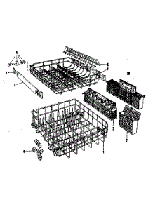 Rack Details parts for Kenmore Dishwasher 587.1547583 (5871547583, 587 1547583) from AppliancePartsPros.com