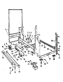 Frame Details parts for Kenmore Dishwasher 587.1547583 (5871547583, 587 1547583) from AppliancePartsPros.com