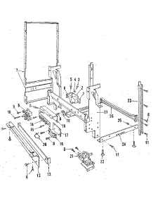 Frame Details parts for Kenmore Dishwasher 587.1548581 (5871548581, 587 1548581) from AppliancePartsPros.com