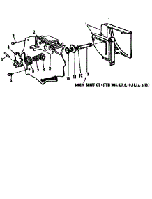 Detergent Cup Details parts for Kenmore Dishwasher 587.155600 (587155600, 587 155600) from AppliancePartsPros.com