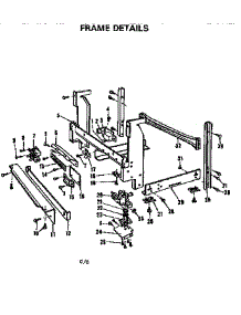 Frame Details parts for Kenmore Dishwasher 587.155600 (587155600, 587 155600) from AppliancePartsPros.com