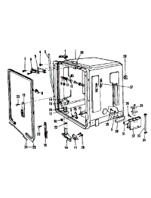 Tub Details parts for Kenmore Dishwasher 587.155602 (587155602, 587 155602) from AppliancePartsPros.com