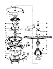 Motor, Heater, And Spray Arm Details parts for Kenmore Dishwasher 587.155602 (587155602, 587 155602) from AppliancePartsPros.com