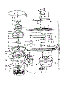 Motor, Heater, And Spray Arm Details parts for Kenmore Dishwasher 587.1556581 (5871556581, 587 1556581) from AppliancePartsPros.com