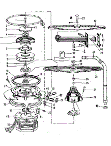 Motor, Heater, And Spray Arm Details parts for Kenmore Dishwasher 587.155700 (587155700, 587 155700) from AppliancePartsPros.com