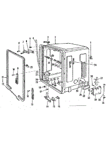 Tub Details parts for Kenmore Dishwasher 587.155700 (587155700, 587 155700) from AppliancePartsPros.com