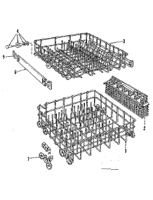 Rack Assembly parts for Kenmore Dishwasher 587.155700 (587155700, 587 155700) from AppliancePartsPros.com