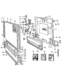 Door Details parts for Kenmore Dishwasher 587.155700 (587155700, 587 155700) from AppliancePartsPros.com