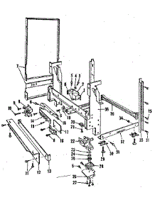 Frame Details parts for Kenmore Dishwasher 587.155702 (587155702, 587 155702) from AppliancePartsPros.com
