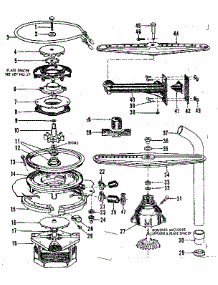 Motor, Heater, And Spray Arm Details parts for Kenmore Dishwasher 587.155702 (587155702, 587 155702) from AppliancePartsPros.com