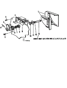 Detergent Cup Details parts for Kenmore Dishwasher 587.155800 (587155800, 587 155800) from AppliancePartsPros.com