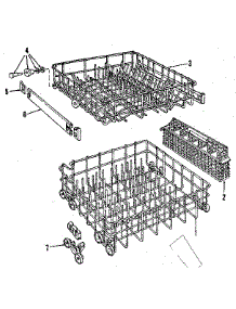 Rack Assembly parts for Kenmore Dishwasher 587.155802 (587155802, 587 155802) from AppliancePartsPros.com
