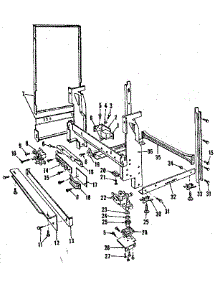 Frame Details parts for Kenmore Dishwasher 587.155802 (587155802, 587 155802) from AppliancePartsPros.com