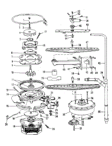 Motor, Heater, And Spray Arm Details parts for Kenmore Dishwasher 587.1558580 (5871558580, 587 1558580) from AppliancePartsPros.com