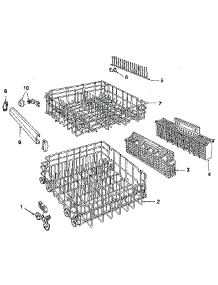 Rack Details parts for Kenmore Dishwasher 587.1558590 (5871558590, 587 1558590) from AppliancePartsPros.com