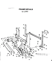 Frame Details parts for Kenmore Dishwasher 587.158302 (587158302, 587 158302) from AppliancePartsPros.com