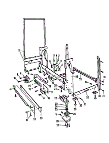Frame Details parts for Kenmore Dishwasher 587.158303 (587158303, 587 158303) from AppliancePartsPros.com