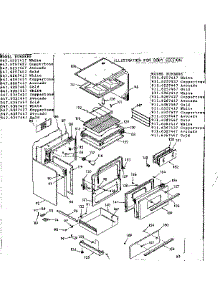 Body Section parts for Kenmore Range 647.6357417 (6476357417, 647 6357417) from AppliancePartsPros.com