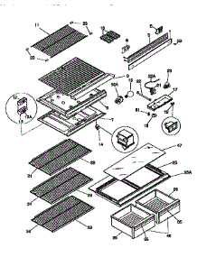 Separator And Shelves parts for Kenmore Refrigerator 253.9366441 (2539366441, 253 9366441) from AppliancePartsPros.com