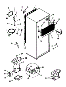 Unit Parts parts for Kenmore Refrigerator 253.9366442 (2539366442, 253 9366442) from AppliancePartsPros.com