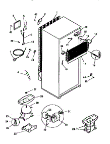 Unit Parts parts for Kenmore Refrigerator 253.9366481 (2539366481, 253 9366481) from AppliancePartsPros.com