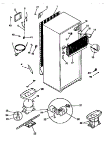 Unit Parts parts for Kenmore Refrigerator 253.9366485 (2539366485, 253 9366485) from AppliancePartsPros.com