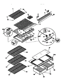 Shelves And Accessories parts for Kenmore Refrigerator 253.9366485 (2539366485, 253 9366485) from AppliancePartsPros.com