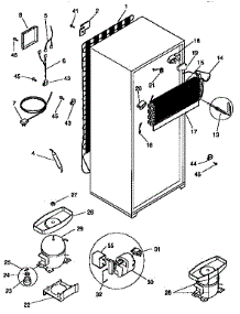 Unit Parts parts for Kenmore Refrigerator 253.9366721 (2539366721, 253 9366721) from AppliancePartsPros.com
