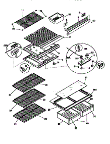 Shelves And Accessories parts for Kenmore Refrigerator 253.9366724 (2539366724, 253 9366724) from AppliancePartsPros.com