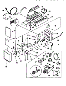 Icemaker parts for Kenmore Refrigerator 253.9366724 (2539366724, 253 9366724) from AppliancePartsPros.com