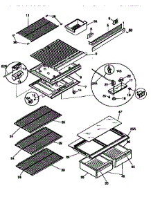 Shelves And Accessories parts for Kenmore Refrigerator 253.9366725 (2539366725, 253 9366725) from AppliancePartsPros.com