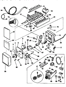 Icemaker parts for Kenmore Refrigerator 253.9366725 (2539366725, 253 9366725) from AppliancePartsPros.com