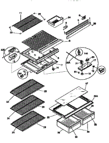 Shelves And Accessories parts for Kenmore Refrigerator 253.9366726 (2539366726, 253 9366726) from AppliancePartsPros.com
