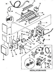 Icemaker parts for Kenmore Refrigerator 253.9366741 (2539366741, 253 9366741) from AppliancePartsPros.com