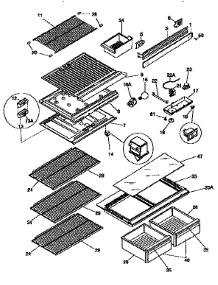 Separator And Shelves parts for Kenmore Refrigerator 253.9366741 (2539366741, 253 9366741) from AppliancePartsPros.com