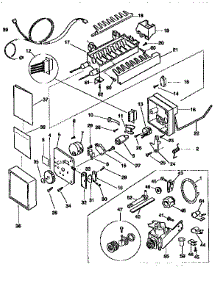 Icemaker parts for Kenmore Refrigerator 253.9366745 (2539366745, 253 9366745) from AppliancePartsPros.com