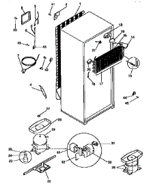 Unit Parts parts for Kenmore Refrigerator 253.9366745 (2539366745, 253 9366745) from AppliancePartsPros.com