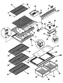Separator And Shelves parts for Kenmore Refrigerator 253.9366781 (2539366781, 253 9366781) from AppliancePartsPros.com