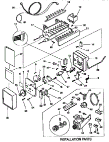 Icemaker parts for Kenmore Refrigerator 253.9366781 (2539366781, 253 9366781) from AppliancePartsPros.com
