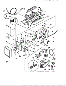Icemaker parts for Kenmore Refrigerator 253.9366784 (2539366784, 253 9366784) from AppliancePartsPros.com