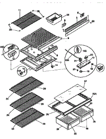 Shelves And Accessories parts for Kenmore Refrigerator 253.9366785 (2539366785, 253 9366785) from AppliancePartsPros.com