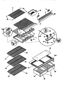 Shelves And Accessories parts for Kenmore Refrigerator 253.9366786 (2539366786, 253 9366786) from AppliancePartsPros.com